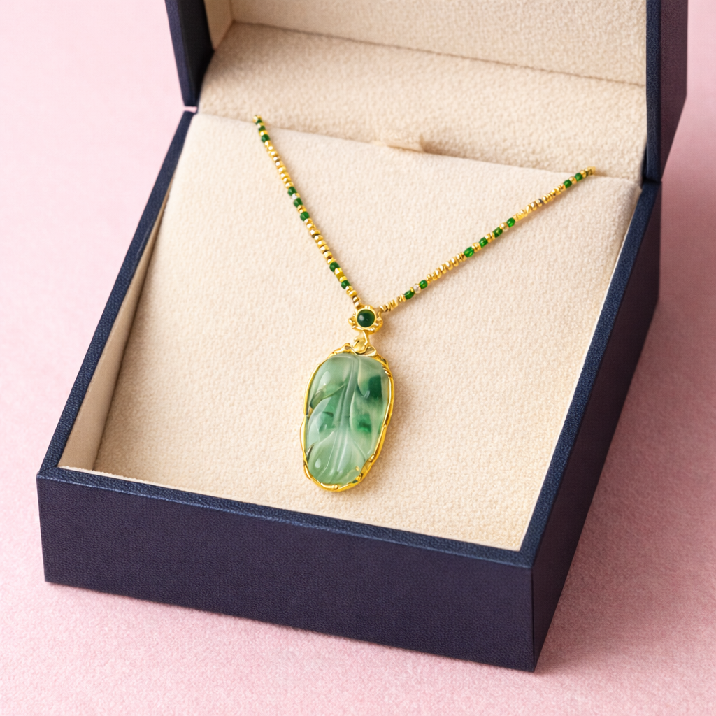 Collar de la Fortuna - Jade natural 2x1