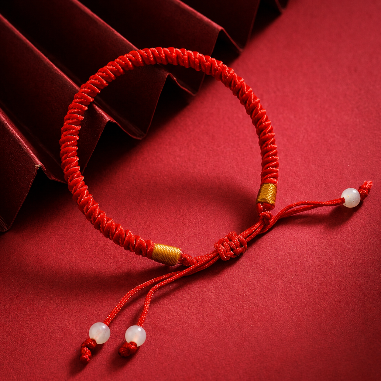 Pulsera roja budista para protección 2x1