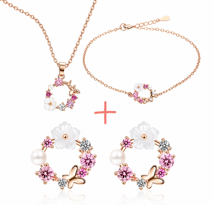 Colección Margarita (Pendientes + Pulsera + Collar)