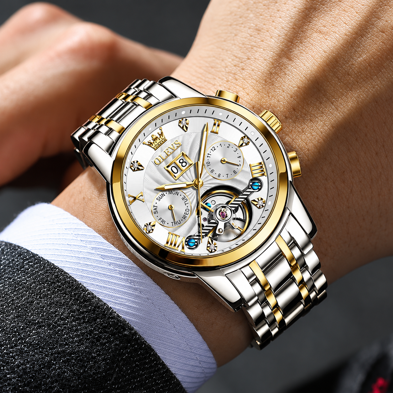 Reloj Poedgar Elegante Blanco