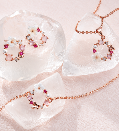 Colección Margarita (Pendientes + Pulsera + Collar)