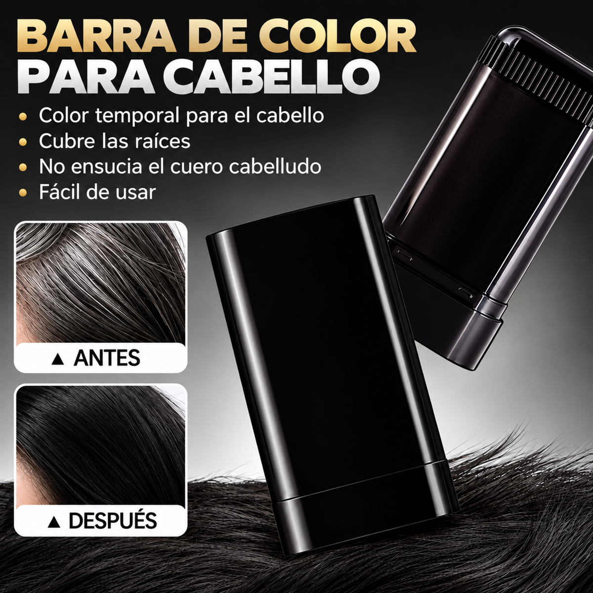 Barra Cubre Canas Para Barba Y Cabello Unisex