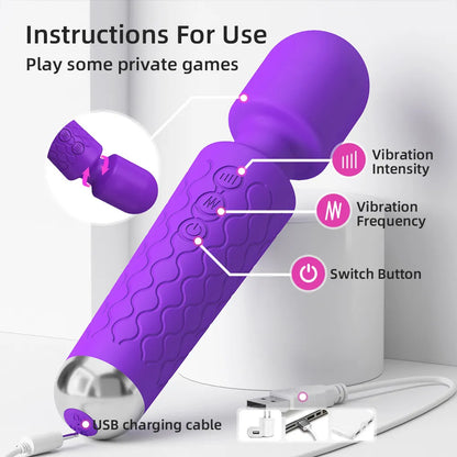 Vibrador Masajeador AV potente - Juguete para adultos femenino