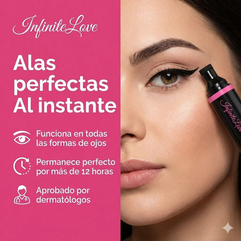 Delineador 2 en 1 + Sello Alado | InfiniteEyeliner™ Larga Duración