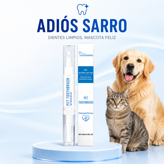 Cepillo Dental Eliminador de Sarro y Mal Aliento para Mascotas | PetSmile Pro™